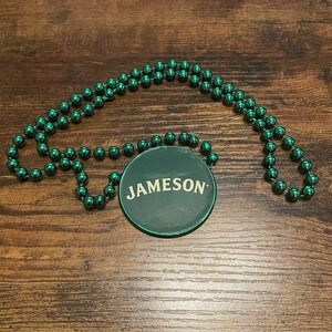 ✅ Jameson Irish Whiskey Party Beads Green St Patricks Day Necklace #️⃣0110-0115